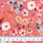 Preview: Jersey GOTS ♥ digital Blumen | flowers altrosa